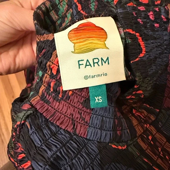 FARM Rio Frutis Dream Long sleeve mini dress - Picture 2 of 3